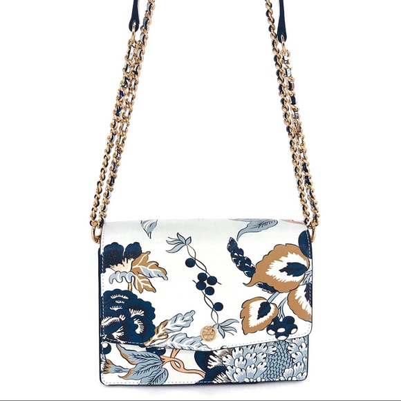 Tory Burch Handbags - Tory Burch Robison Floral Convertible Shoulder Bag